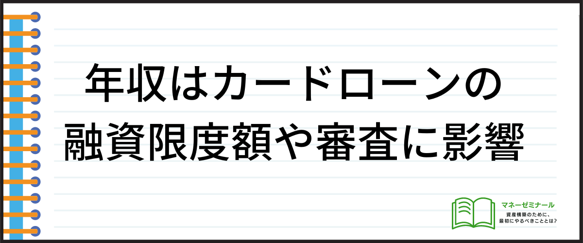 年収はカードローンの審査に影響する